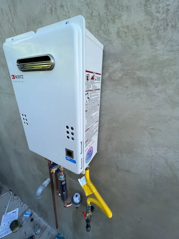 Tankless water heater installation for Selsie Village homes